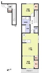 Neuenheim 2LDKの間取図画像