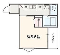 メルラス吉祥寺 1Kの間取図画像