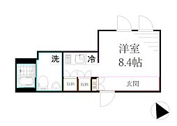 KDXレジデンス吉祥寺 ワンルームの間取図画像