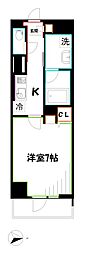 グランドレジデンスミタカ 1Kの間取図画像