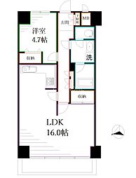 藤和シティコープ三鷹 1LDKの間取図画像
