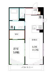 リブリ・クレール3 1LDKの間取図画像
