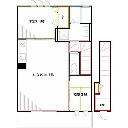 VitaSerena 2LDKの間取図画像