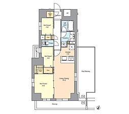 杉並区荻窪2丁目マンション 3LDKの間取図画像