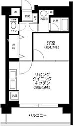 ファシーネ三鷹ハイライズ 1LDKの間取図画像