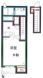 アルバカーサ 1Kの間取図画像