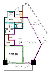 AELL南荻窪 7階1LDKの間取り