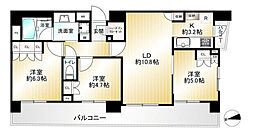 ラコント久我山 3階3LDKの間取り