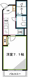 プライム西荻窪 3階1Kの間取り