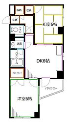 サンコート荻窪 1階2DKの間取り