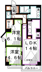 クレッセント三鷹 11階1SLDKの間取り