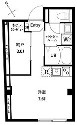 杉並区桃井1丁目マンション 1LDKの間取図画像