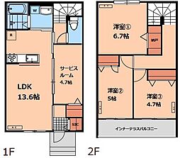 CLAIR HEIM 3SLDKの間取図画像