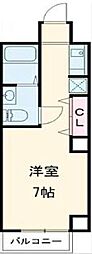 アージェントビル ワンルームの間取図画像