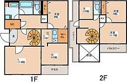 レキシントン 3SLDKの間取図画像