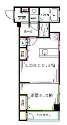 パークサイドマンション高円寺 1LDKの間取図画像