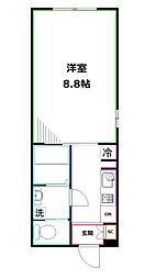 Grand Coffret吉祥寺本町 1Kの間取図画像