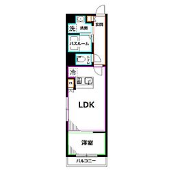 RITS SEKIMACHI 1LDKの間取図画像