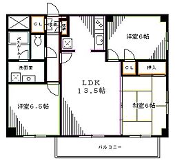 カサベラ 3LDKの間取図画像