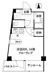 アート・フル上石神井2 ワンルームの間取図画像