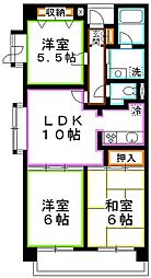メインステイ関町 3LDKの間取図画像