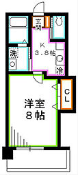 ソウェルテュール 1Kの間取図画像
