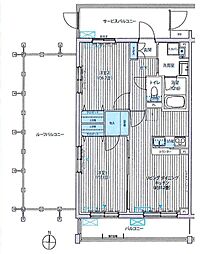 SYNCHRONICITYMusashino 2LDKの間取図画像