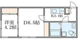 GRANPASEO荻窪 1DKの間取図画像