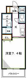 ガーデン西荻窪 1Kの間取図画像