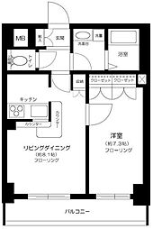 Sフラット吉祥寺 1LDKの間取図画像