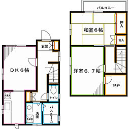 岡田邸 2SDKの間取り
