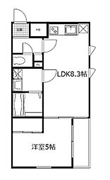 東京メトロ丸ノ内線 中野坂上駅 徒歩4分の賃貸マンション 1階1LDKの間取り