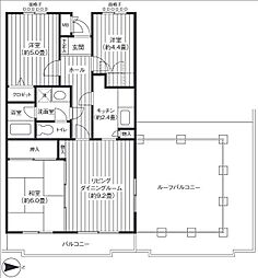 ベルガーデン 4階3LDKの間取り