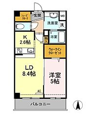 EastonGrace 1LDKの間取図画像
