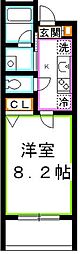 ファミール新川 1Kの間取図画像