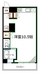 サカエコーポ ワンルームの間取図画像