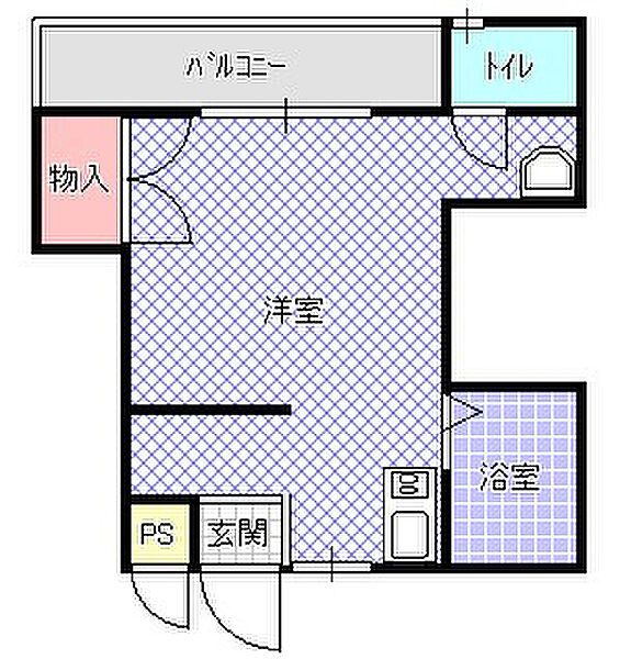 GS萱島 ｜大阪府寝屋川市御幸東町(賃貸マンション1R・3階・22.00㎡)の写真 その2