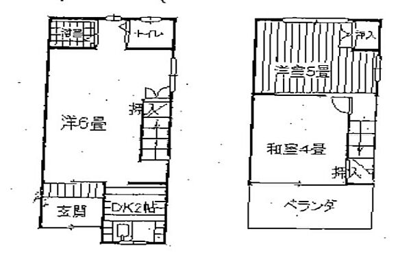 大阪府寝屋川市萱島東1丁目(賃貸テラスハウス3DK・1階・43.00㎡)の写真 その2