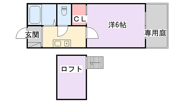 クロワアルハイツ ｜大阪府寝屋川市池田本町(賃貸アパート1K・1階・19.80㎡)の写真 その2