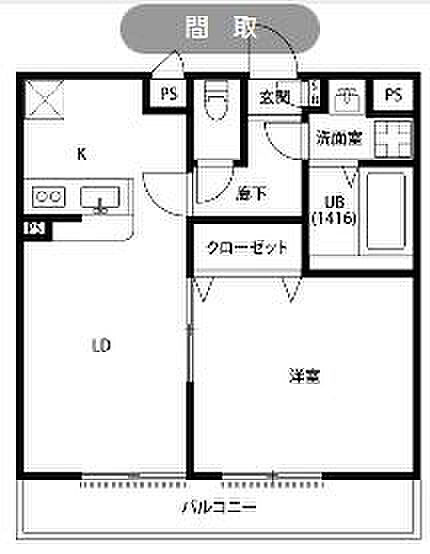 アムール植村 ｜大阪府四條畷市蔀屋本町(賃貸アパート1LDK・2階・40.58㎡)の写真 その2