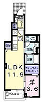 グゥテェ　ライゼA  ｜ 大阪府大東市寺川3丁目（賃貸アパート1LDK・1階・40.28㎡） その2