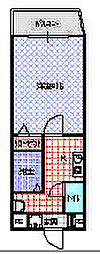 M'PLAZA香里五番館 1Kの間取図画像