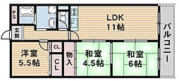 ウエストコート 3LDKの間取図画像