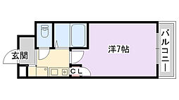 メゾンコーハツ 1Kの間取図画像