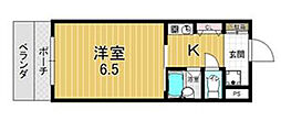 中島ハイツ 1Kの間取図画像