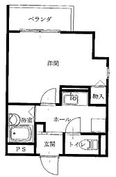 ドリームネオポリス北鴻池 1Kの間取図画像