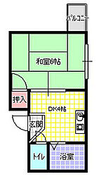 センチュリー寝屋川 1Kの間取図画像