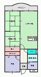プランドール.マツカワ 3LDKの間取図画像