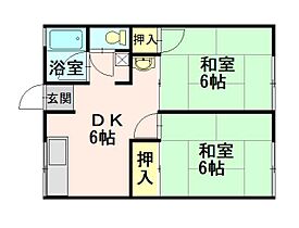 シティハイム　サンセゾン　C 203 ｜ 青森県弘前市大字大清水4丁目（賃貸アパート2DK・2階・40.91㎡） その2