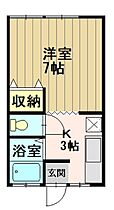 桔梗野ハイムII 105 ｜ 青森県弘前市大字桔梗野3丁目（賃貸アパート1K・1階・23.13㎡） その2